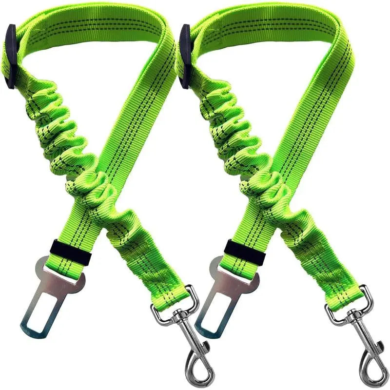 2 Packs Pet Dog Cat Seatbelts, Car Headrest Restraint Adjustable Safety Leads Vehicle Seatbelt Harness.Usa Stock Ships Tomorrow! (Cats Included) The Pet Stop