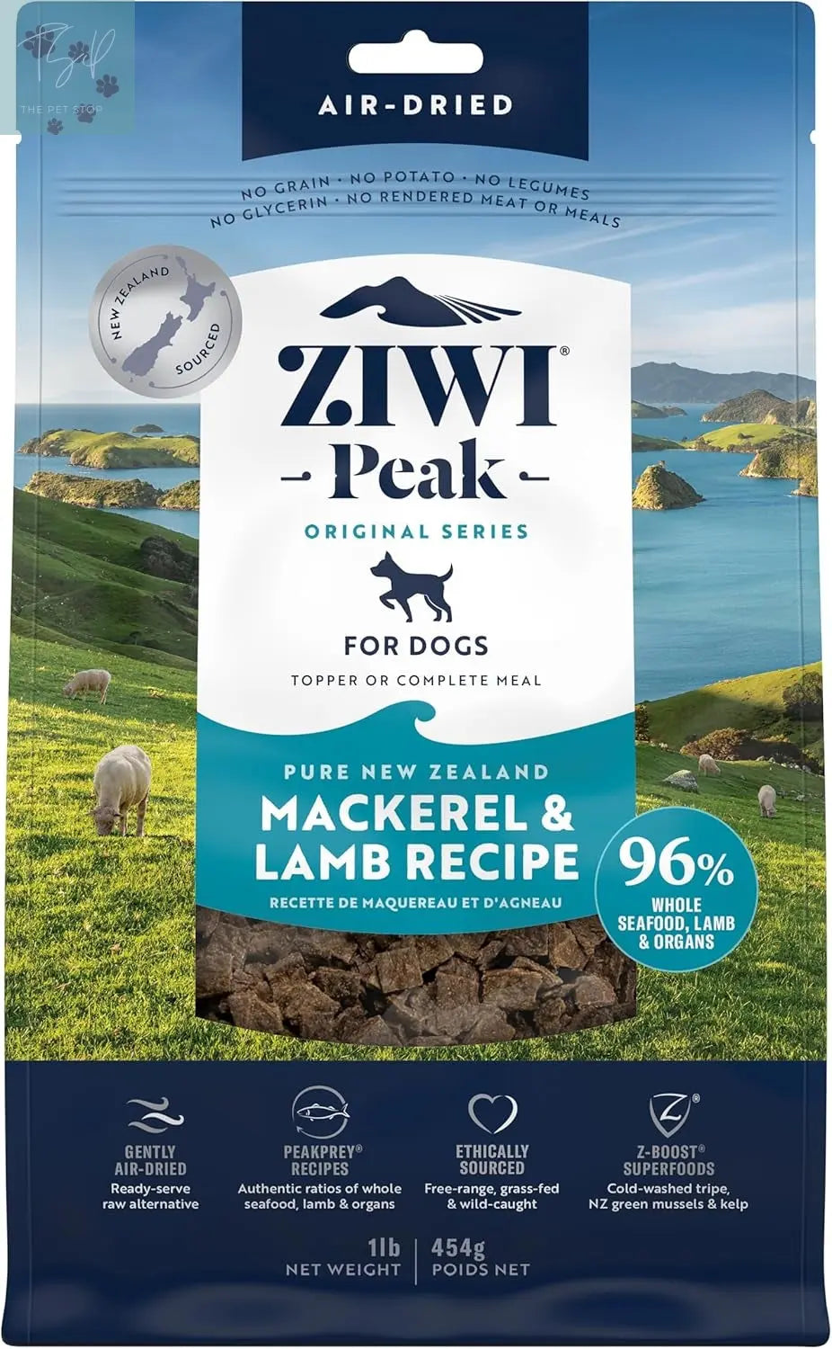 ZIWI Peak Air-Dried Dog Food - Tripe & Lamb Formula, All-Natural, High Protein, Grain-Free, Limited Ingredient with Superfoods (35.2 oz) ZIWI