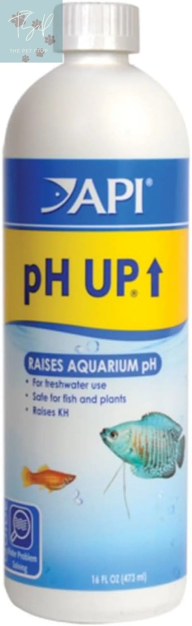 API pH Up Freshwater Aquarium pH Raising Solution - 16 oz Bottle Mars Fishcare