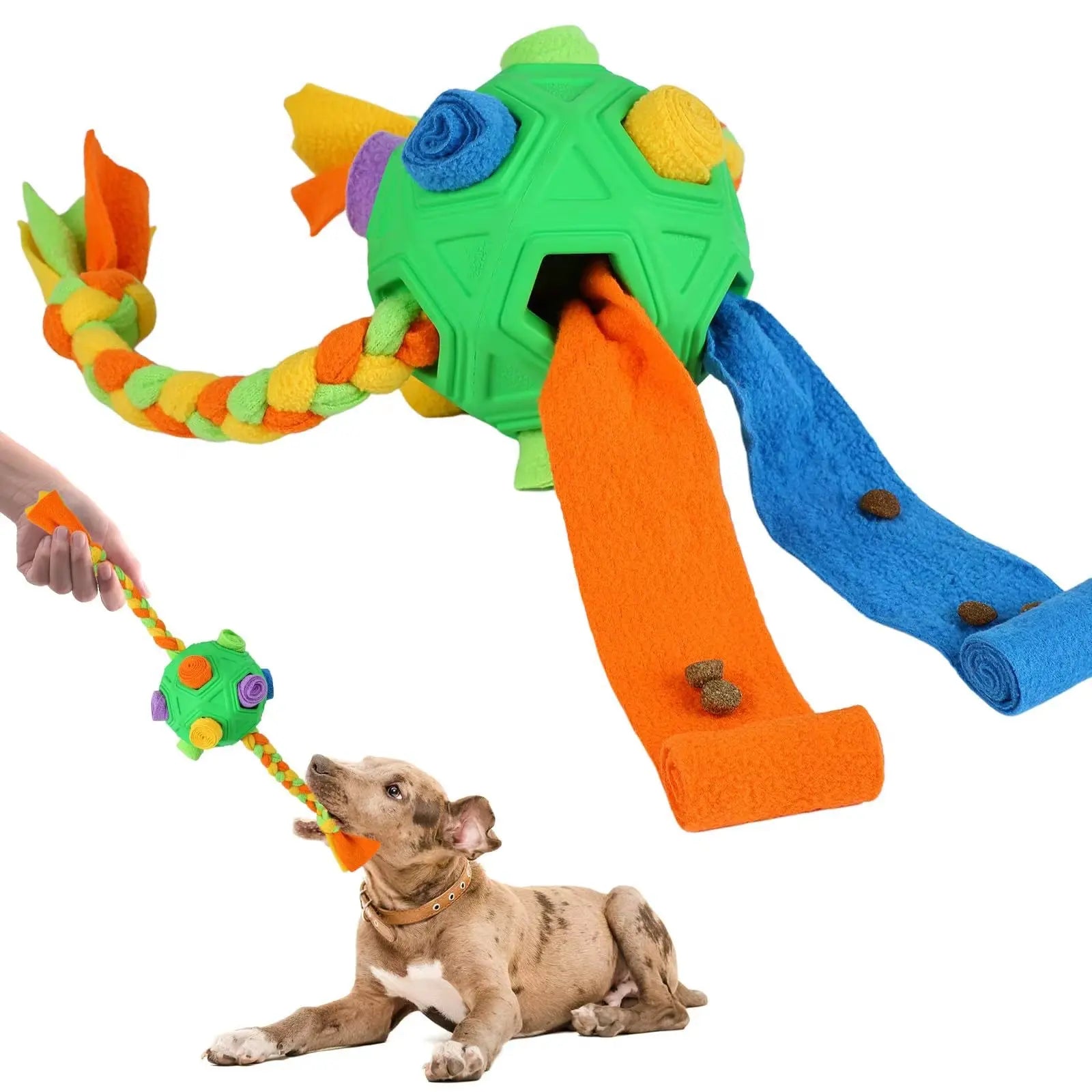 Revolutionary Unbreakable Snuffle Ball for Dogs - Engage, Play, and Feed with This Interactive Treat Dispenser NONE