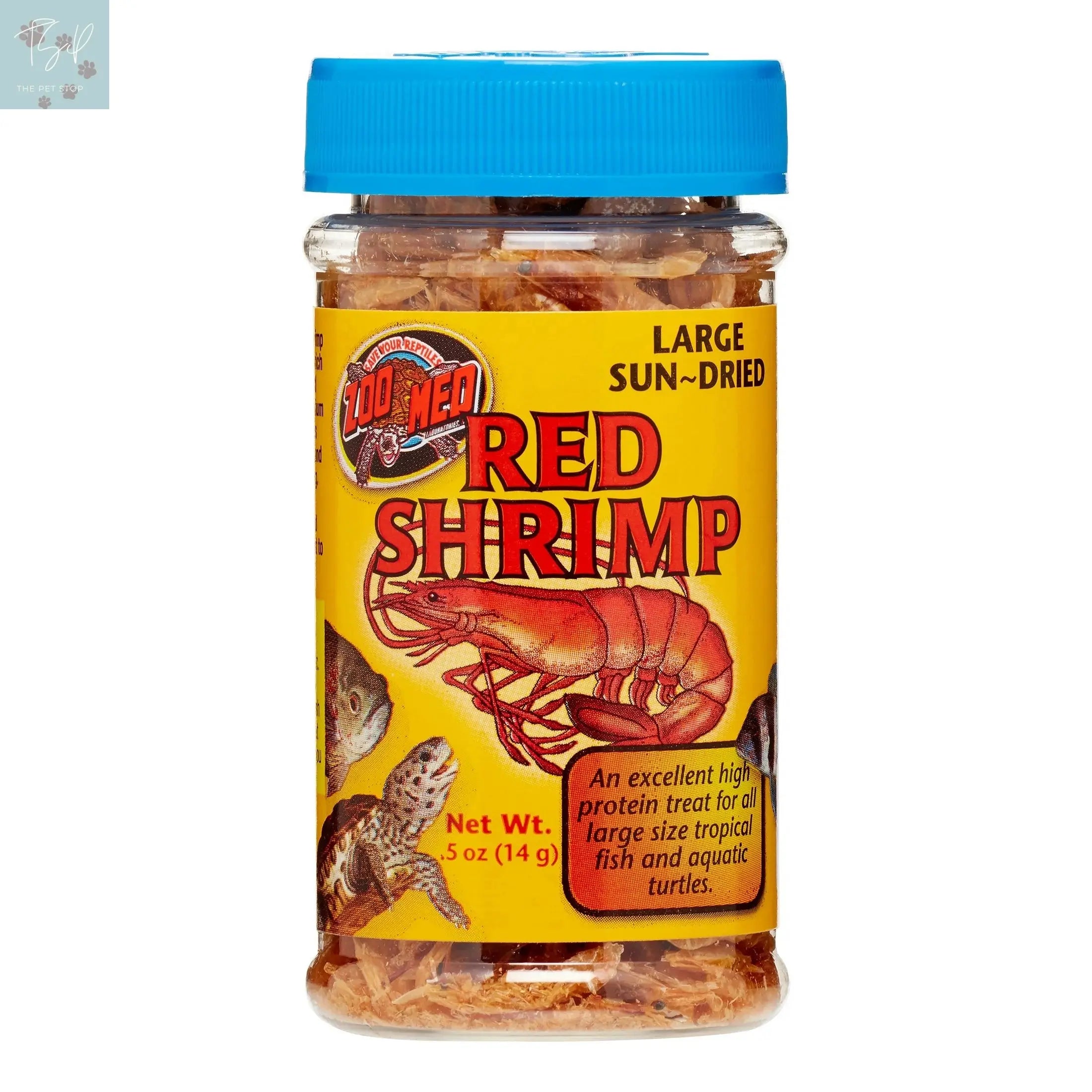 Zoo Med Large Sun-Dried Red Shrimp Fish & Aquatic Pet Food, 0.5 Oz ZOO Med LABORATORIES INC