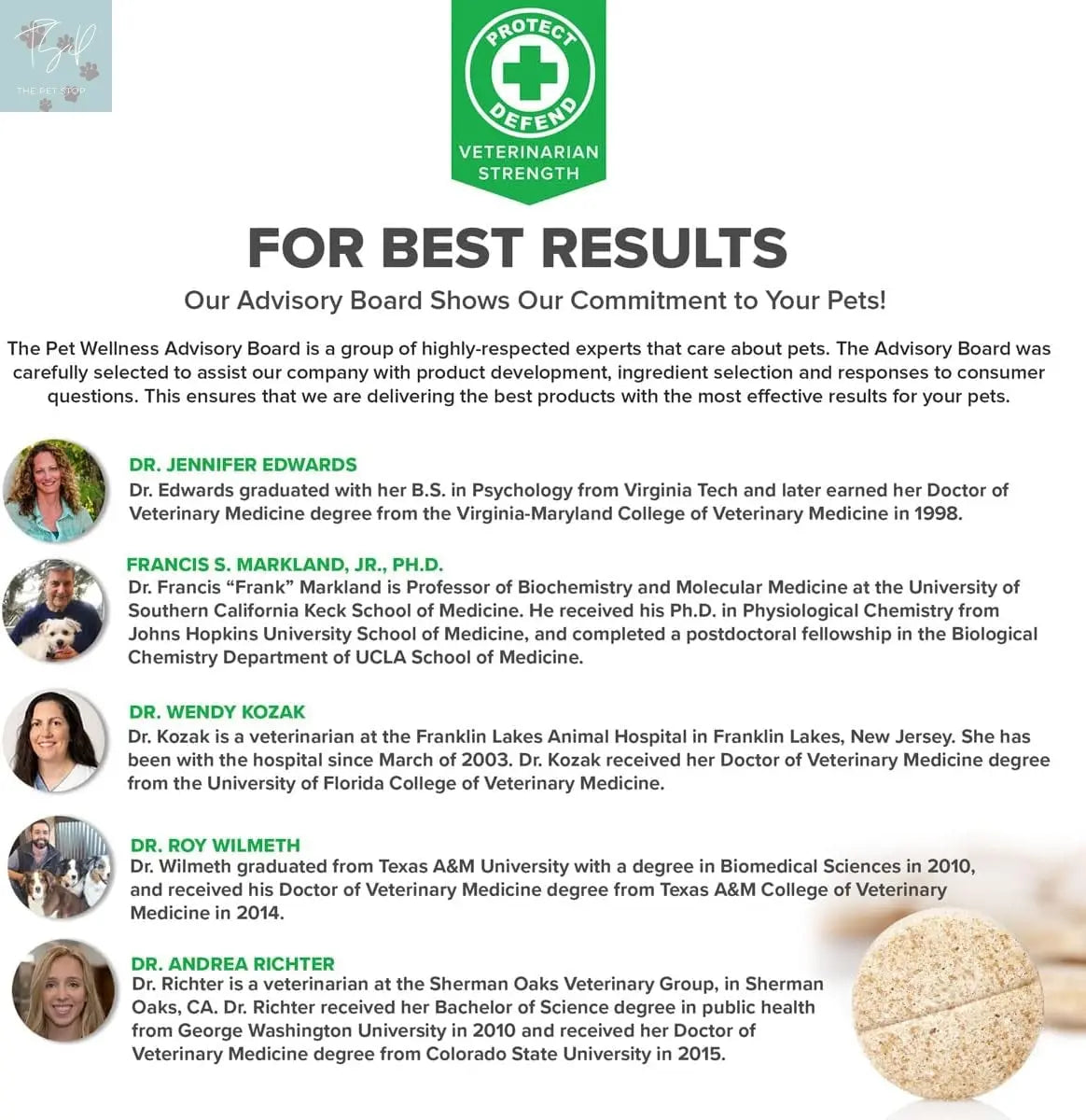 Vetsmart Formulas Advanced Hip and Joint Tablets with MSM and Green Lipped Mussels - Natural Relief for Canine Joint Discomfort Pet Wellness Direct