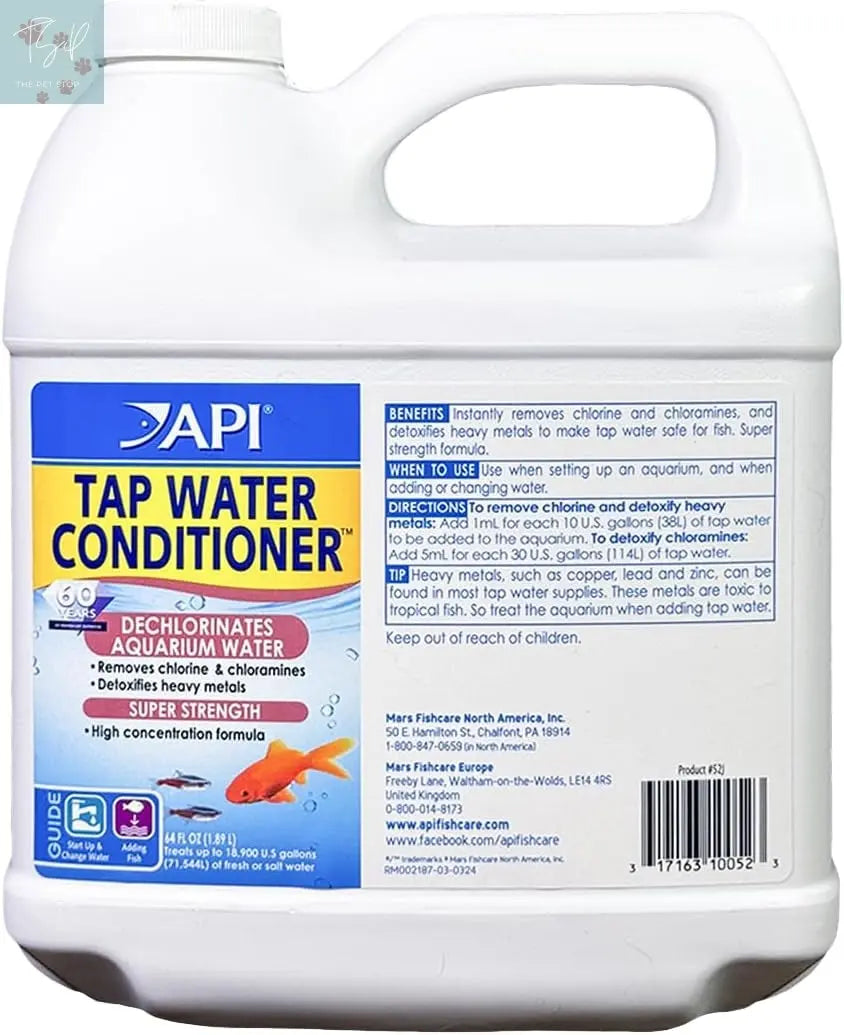 API Tap Water Conditioner for Aquariums - 1 Ounce Bottle Mars Fishcare