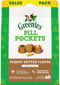 Delicious Greenies Pill Pockets for Dogs - Large Soft Treats with Real Peanut Butter (60 Treats, 15.8 oz) Mars Petcare US