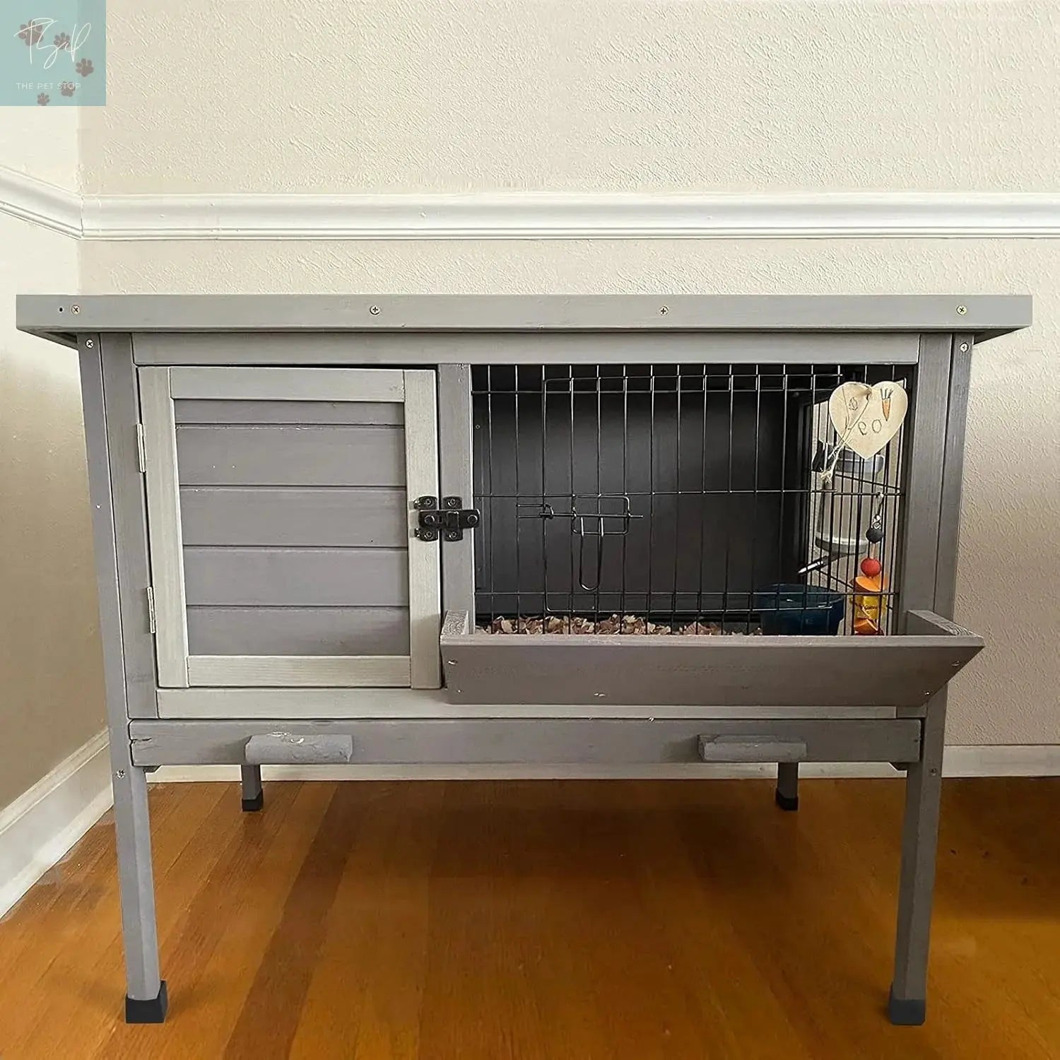 Aivituvin Wooden Rabbit Hutch Indoor Bunny Cage Outdoor Small Animal House for Guinea Pig Aivituvin Inc