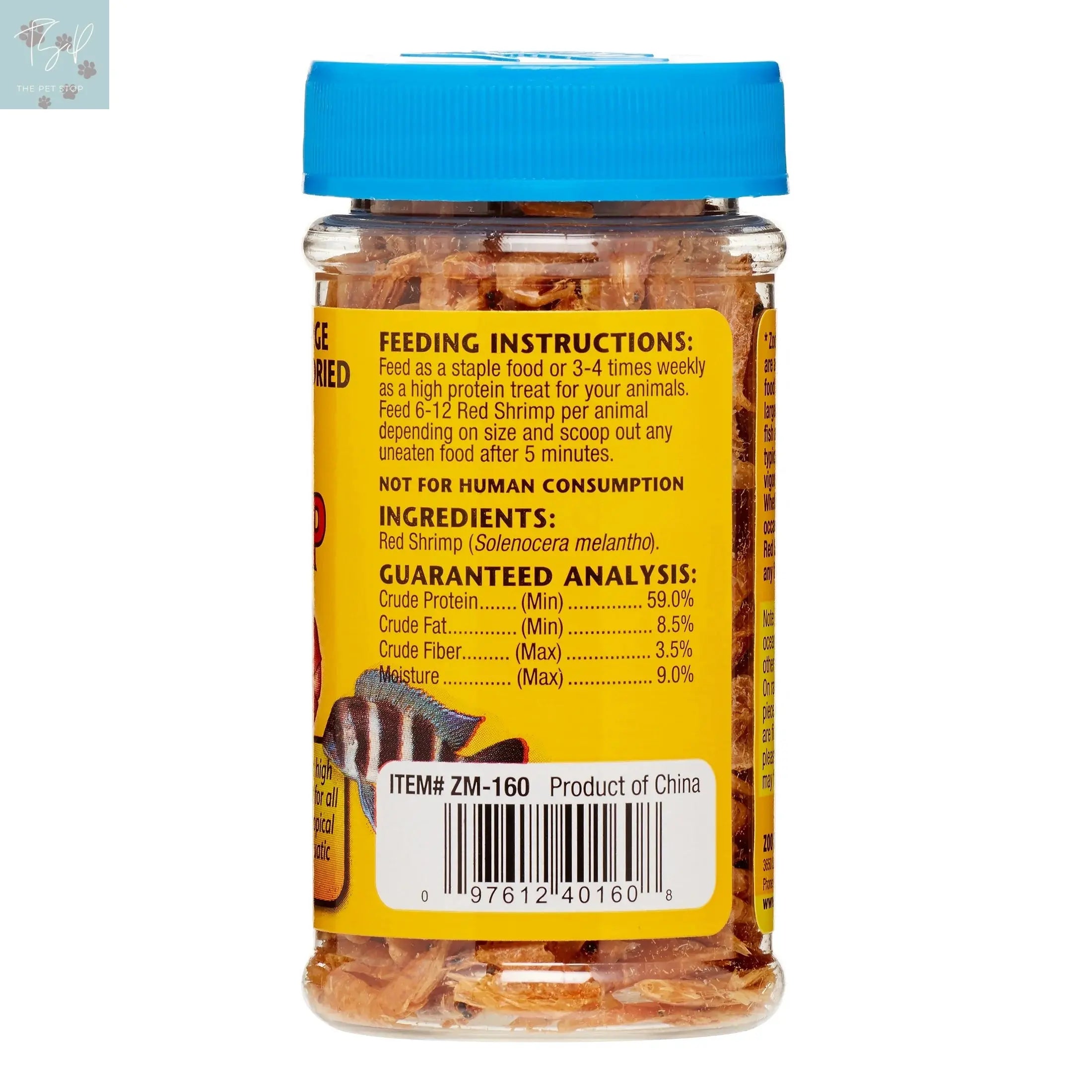 Zoo Med Large Sun-Dried Red Shrimp Fish & Aquatic Pet Food, 0.5 Oz ZOO Med LABORATORIES INC