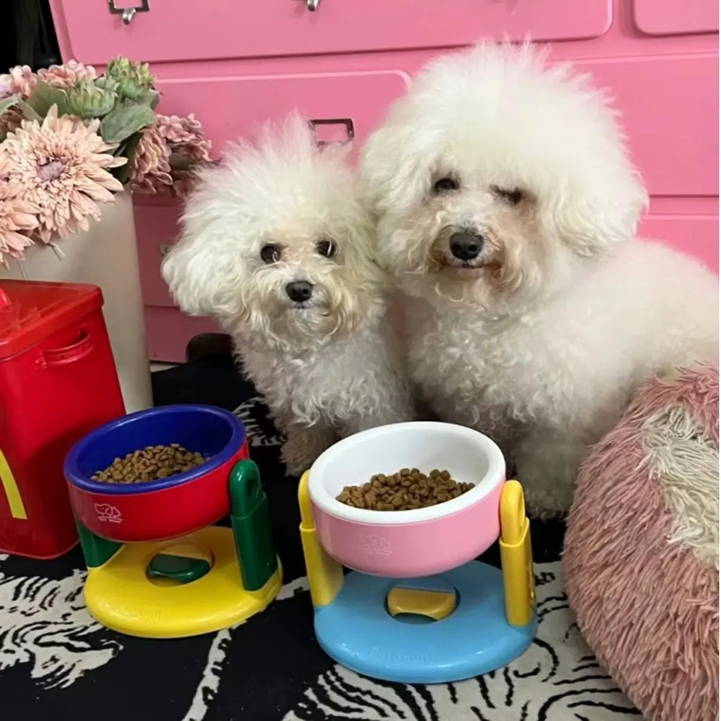 Elevate Your Pet's Dining Experience with the Adjustable Height Suction Cup Bowl - Perfect for Dogs and Cats! NONE