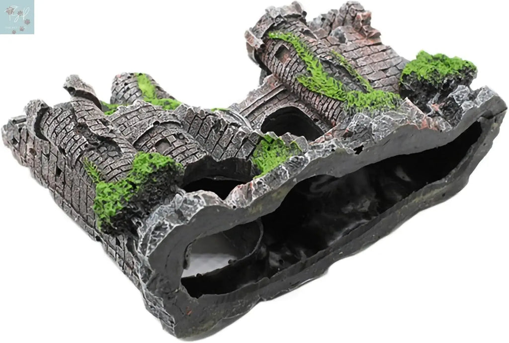Eco-Friendly Resin Castle Aquarium Ornaments and Submarine Decorations for Betta Fish Tank Accessories ARIDA