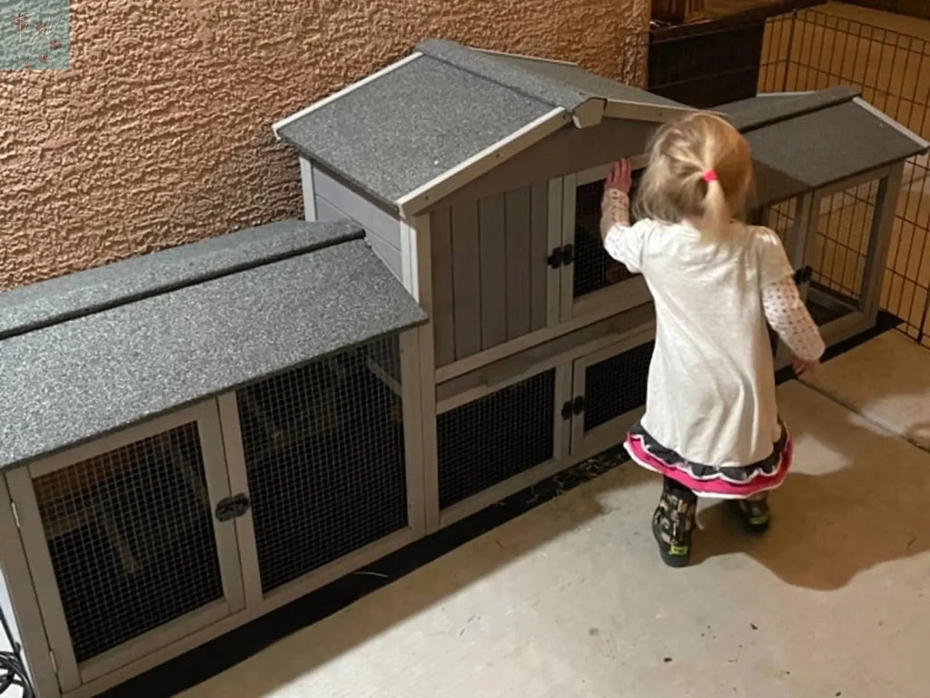 Aivituvin Wooden Outdoor Chicken Coop with Dual Run and Removable PVC Layer Aivituvin Inc