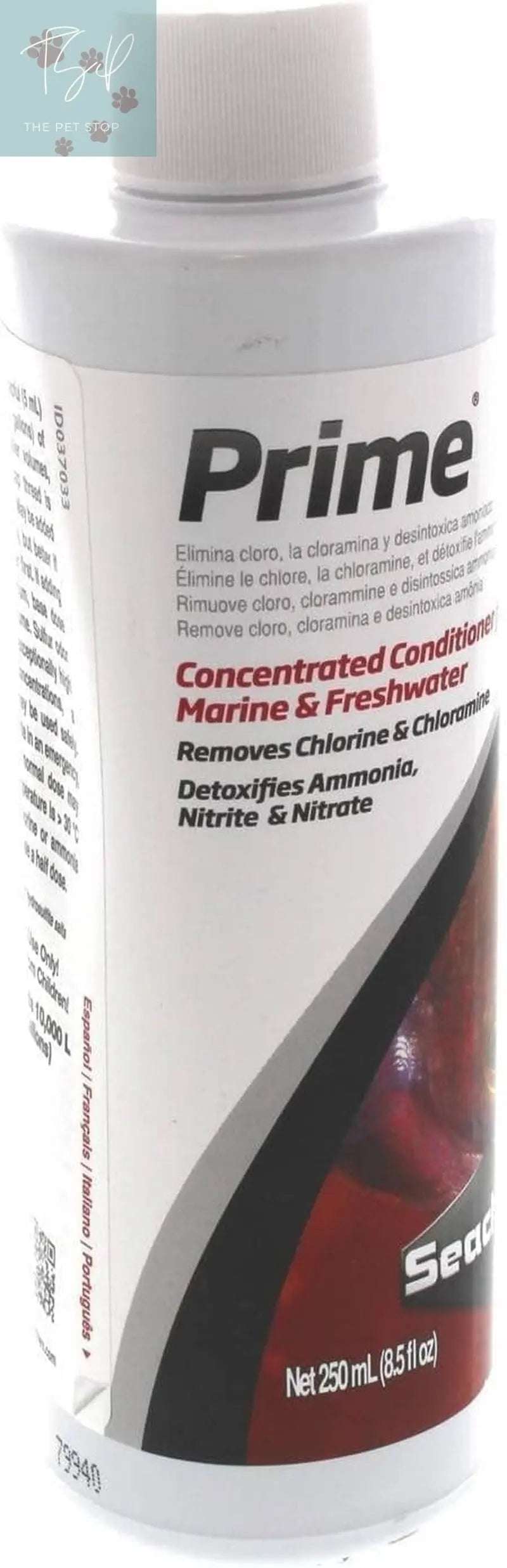 Seachem Prime Freshwater and Saltwater Conditioner - Chemical Remover and Detoxifier, 250 mL Seachem Laboratories, Inc.