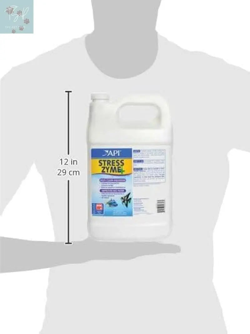 API Stress Zyme Aquarium Cleaning Solution for Freshwater and Saltwater - 1 Gallon Mars Fishcare