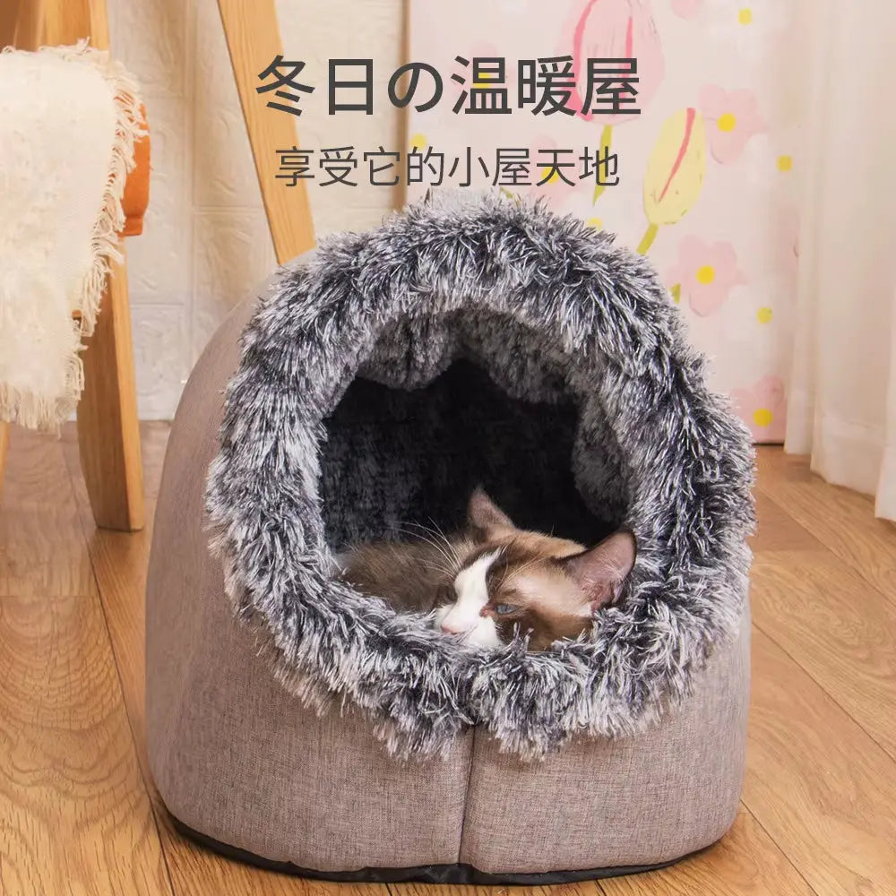 Cozy Self-Warming Dog Bed and Stylish Cat Tent for Ultimate Comfort in Winter Does not apply