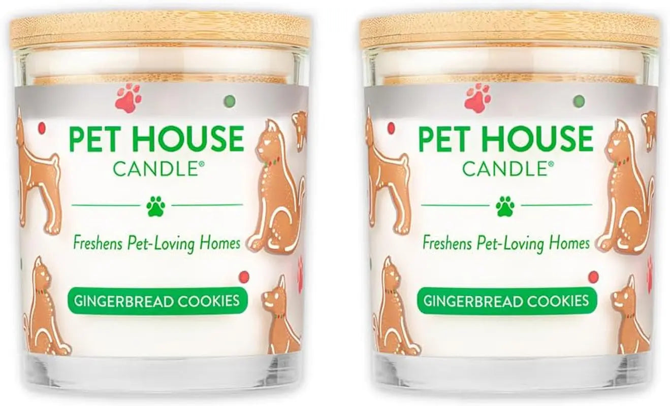 Elevate Your Home with One Fur All's Pumpkin Spice Pet House Candles - Long-Lasting, Eco-Friendly Odor Eliminators (Set of 2) One Fur All