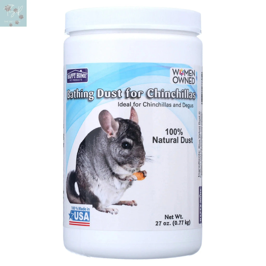 Happy Home Pet Products Chinchilla Bathing Dust - 27 Oz (2 Pack) for Small Animal Habitats Happy Home Pet Products