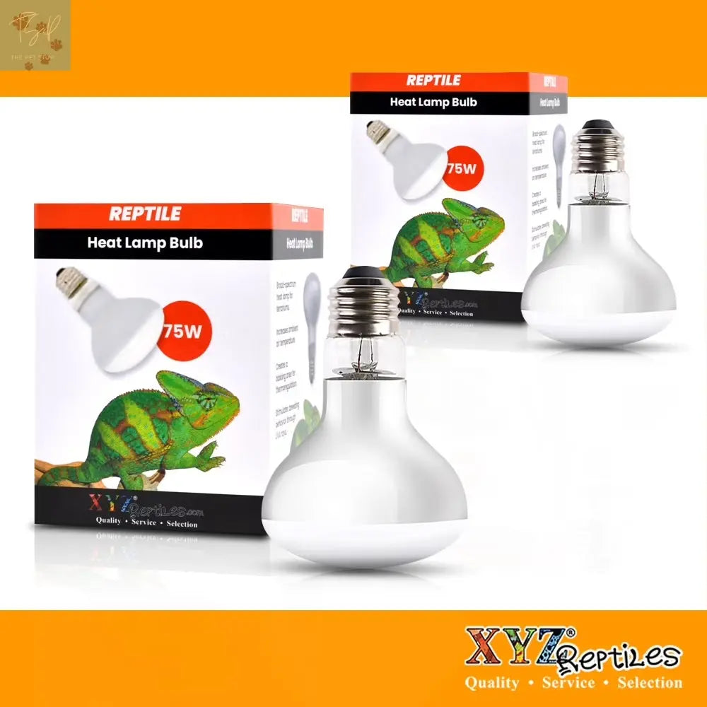 Reptile Heat Lamp Bulb 75 Watt XYZReptiles