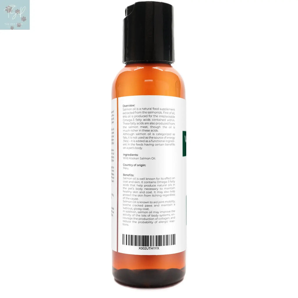 Velona Wild Alaskan Salmon Oil for Dogs and Cats - 2 Fl Oz and 1 Gallon Options, Rich in Omega-3 and EPA for Healthy Coat Does not apply