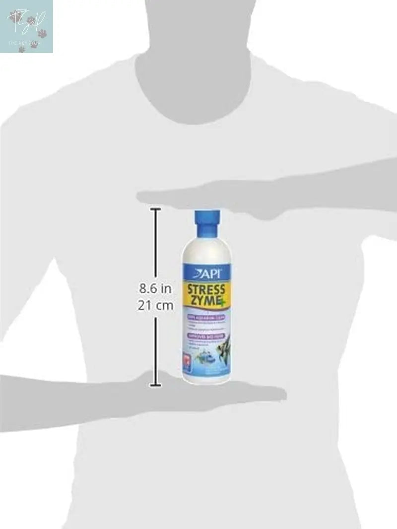 API Stress Zyme Aquarium Cleaning Solution for Freshwater and Saltwater - 16 Ounce Bottle Mars Fishcare