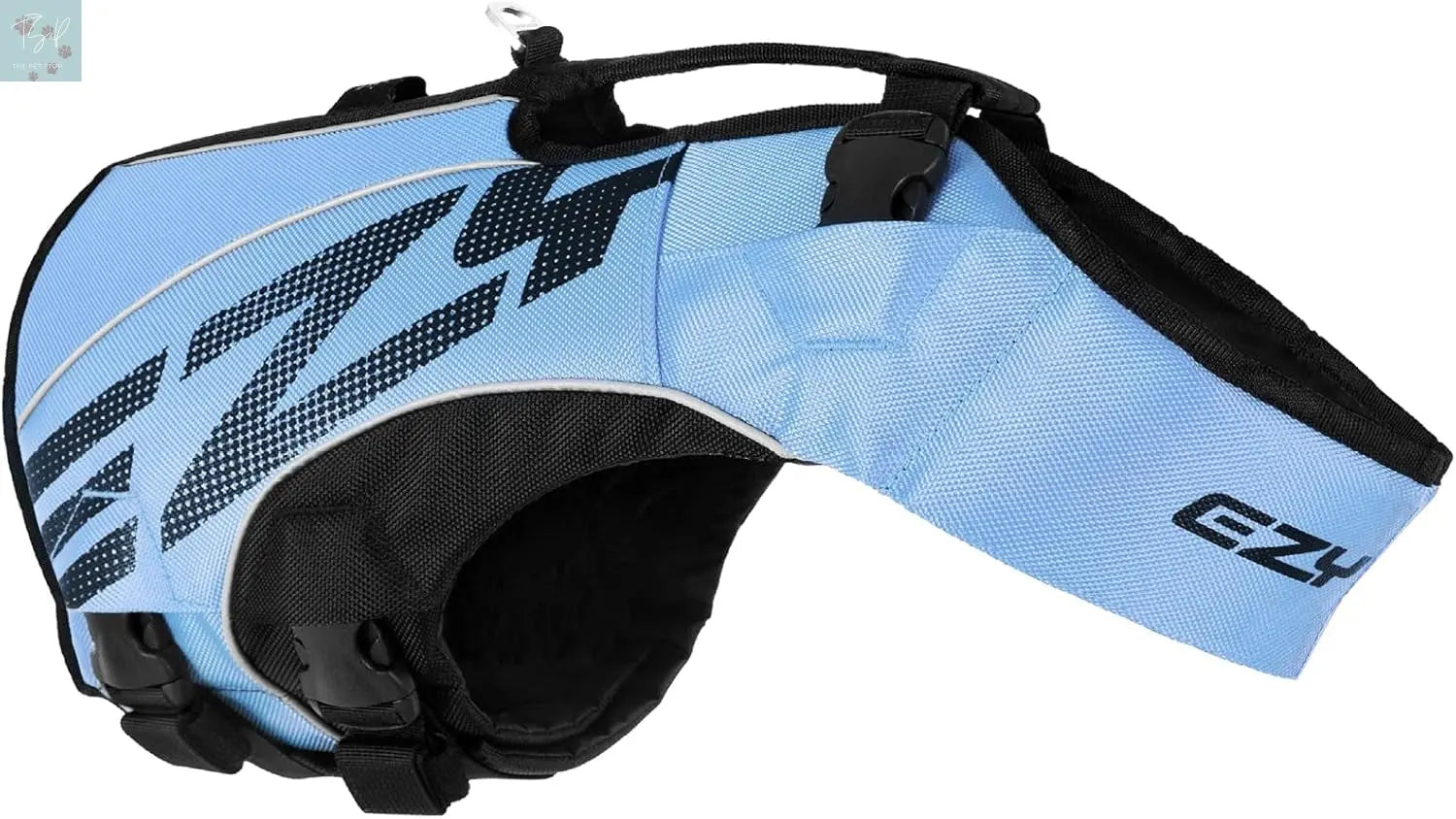 Ezydog DFD X2 Adjustable Dog Life Jacket - Enhanced Swimming Safety Vest with Continuous Neck Flotation, Reflective Trim, and Grab Handle (Medium, Red) EzyDog