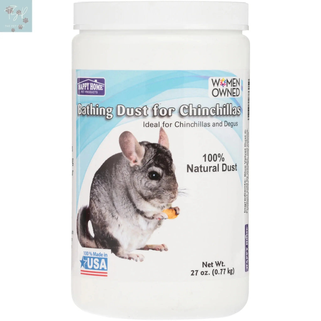 Happy Home Pet Products Chinchilla Bathing Dust - 27 Oz (2 Pack) for Small Animal Habitats Happy Home Pet Products