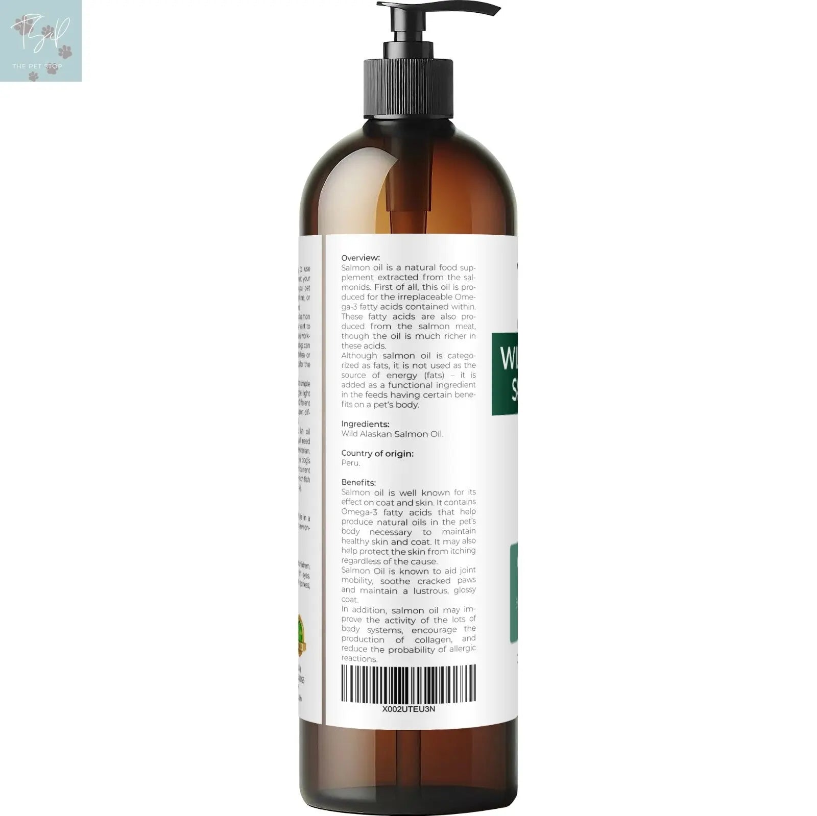 Velona Wild Alaskan Salmon Oil for Dogs and Cats - 2 Fl Oz and 1 Gallon Options, Rich in Omega-3 and EPA for Healthy Coat Does not apply