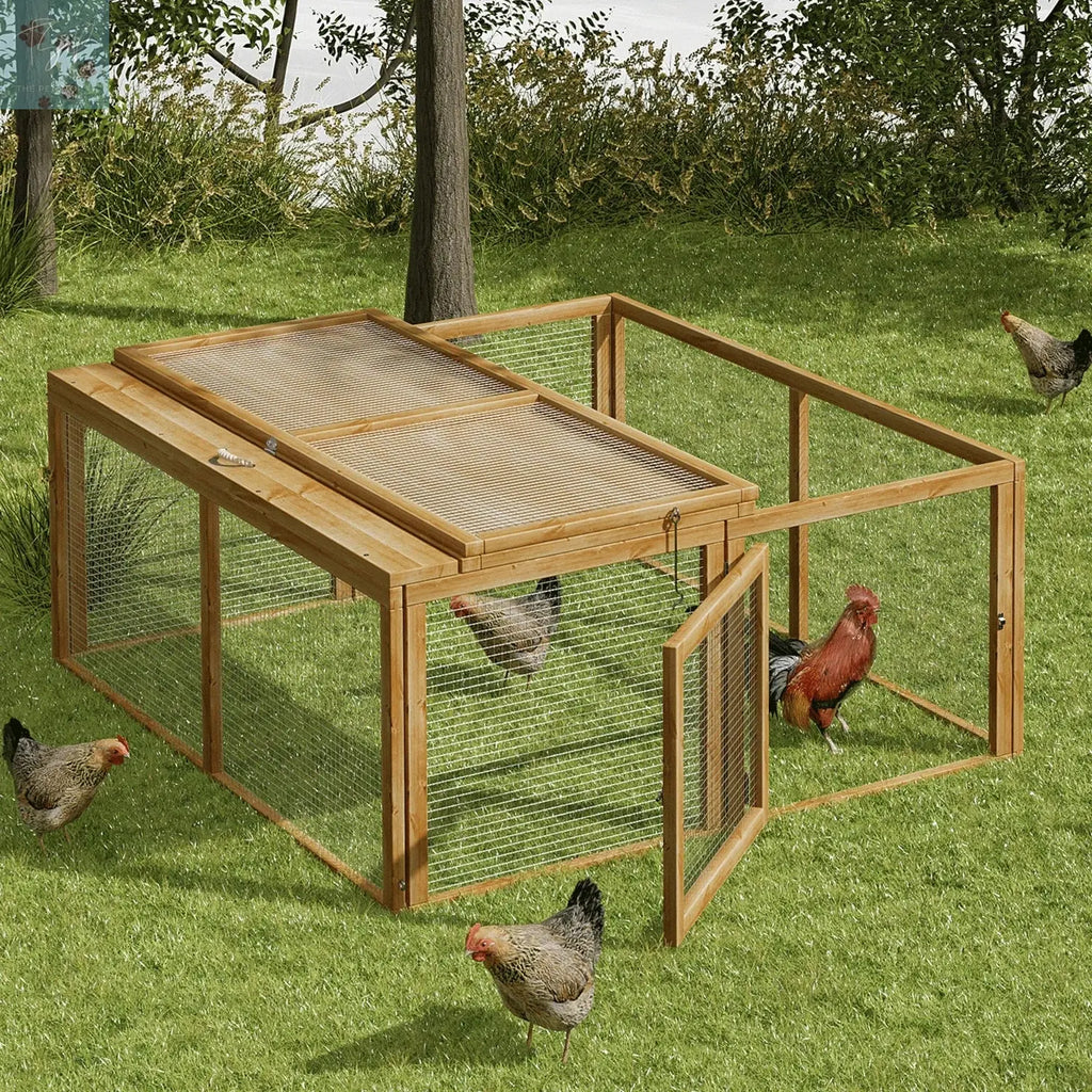 Magshion 45.5" Wooden Chicken Coop Rabbit Hutch Magshion