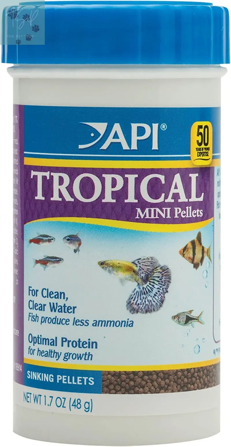 API Tropical Greens Flakes Fish Food for Tropical Fish, 2.1-Ounce Container Mars Fishcare