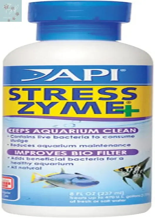 API Stress Zyme Aquarium Cleaning Solution for Freshwater and Saltwater - 16 Ounce Bottle Mars Fishcare