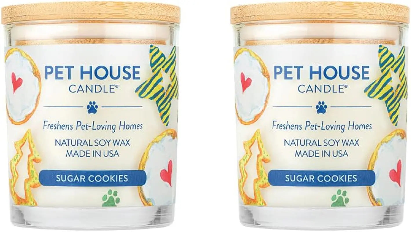 Elevate Your Home with One Fur All's Pumpkin Spice Pet House Candles - Long-Lasting, Eco-Friendly Odor Eliminators (Set of 2) One Fur All