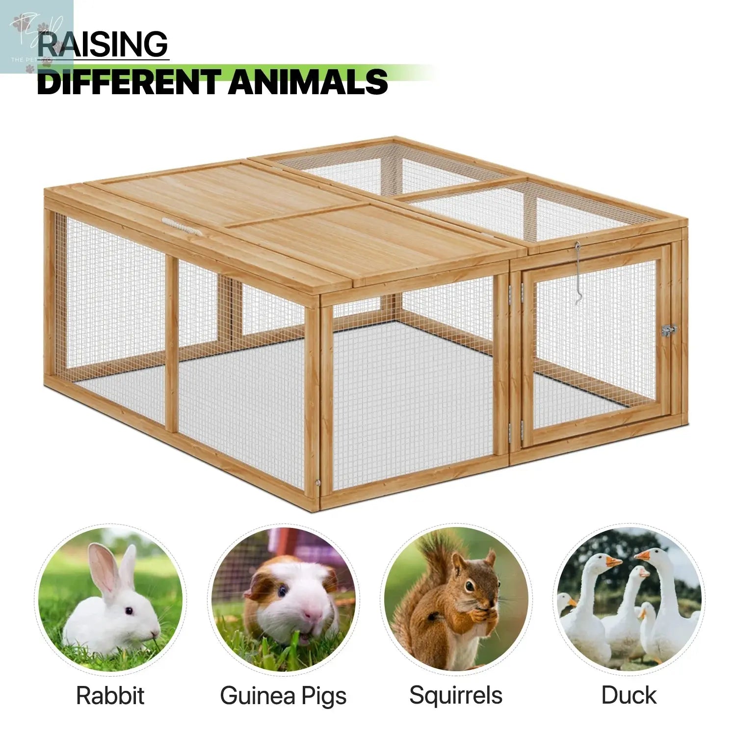 Magshion 45.5" Wooden Chicken Coop Rabbit Hutch Magshion