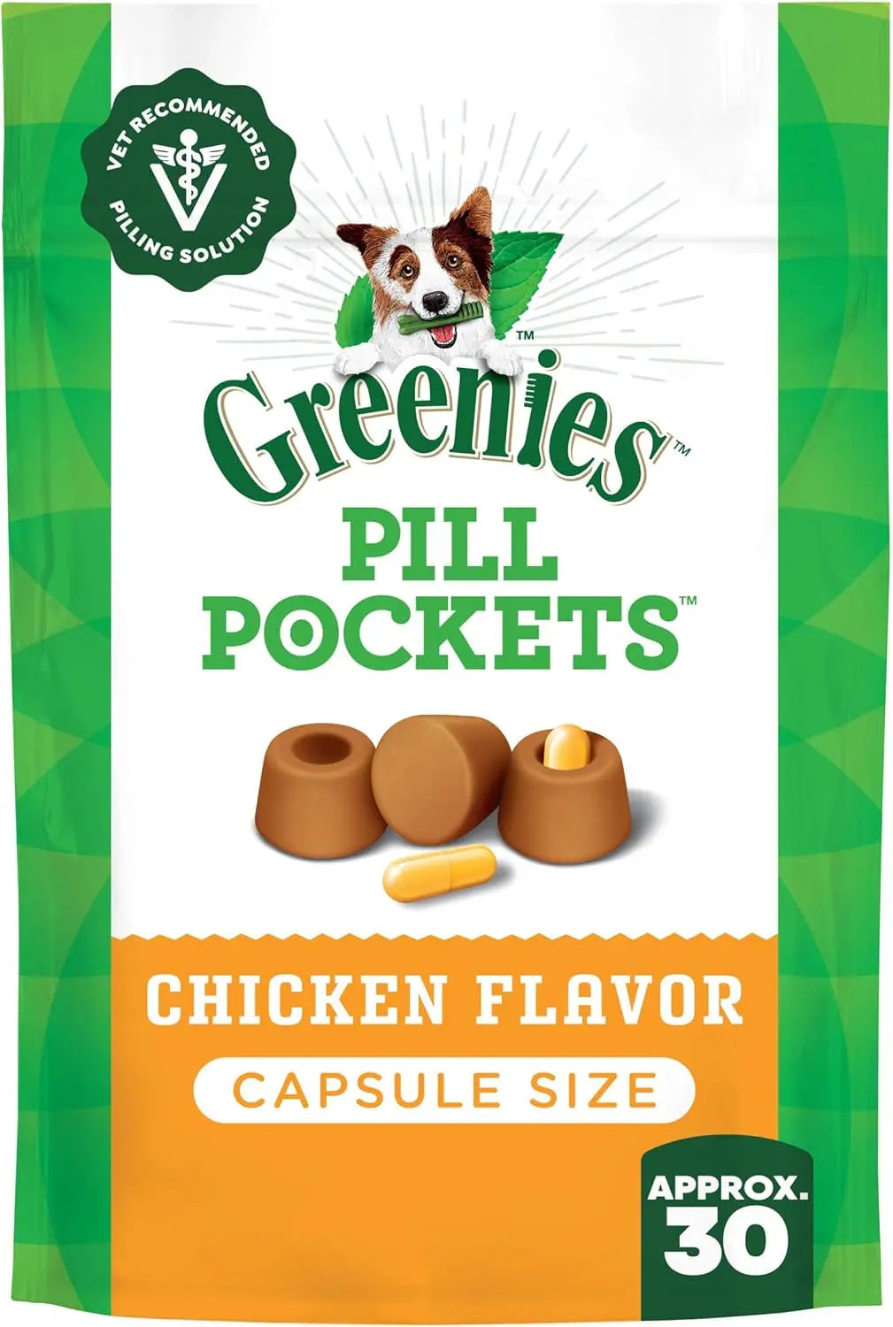 Delicious Greenies Pill Pockets for Dogs - Large Soft Treats with Real Peanut Butter (60 Treats, 15.8 oz) Mars Petcare US