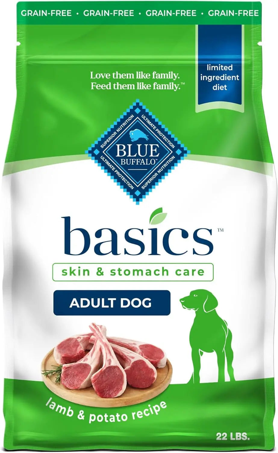 Blue Buffalo Basics Grain-Free Salmon Recipe Adult Dog Food - 22 lb Bag - Limited Ingredient Formula for Sensitive Stomachs Blue Buffalo Company, Ltd