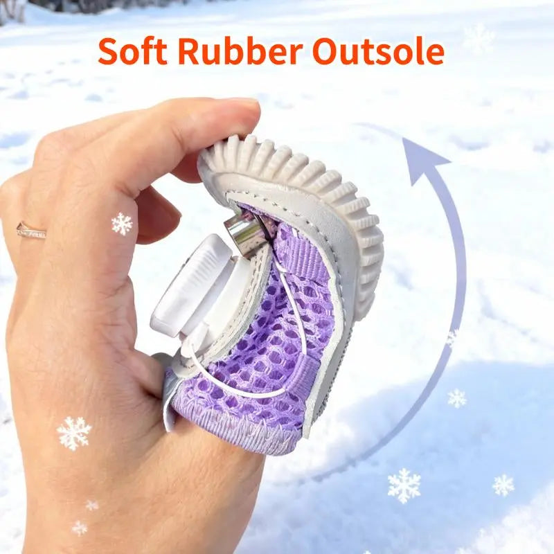 2026 New Glowing Dog Shoes (4Pcs)Light up Dog Shoes,Anti-Slip Sole Paw Protector Booties for Small Medium Dogs Hot Pavement Safety The Pet Stop