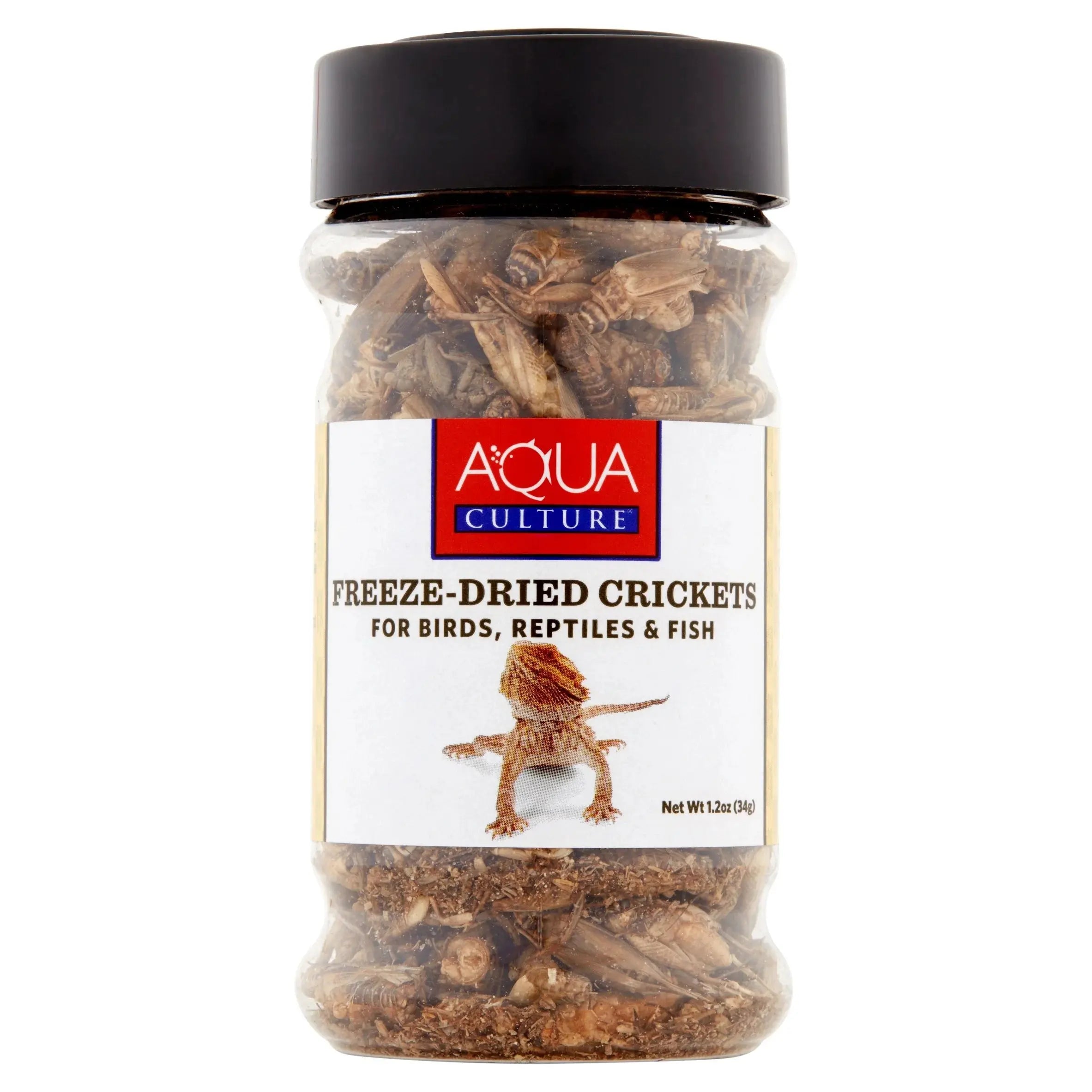 (4 Pack) Aqua Culture Freeze-Dried Crickets for Birds, Reptiles & Fish, 1.2 Oz Wal-Mart Stores, Inc.