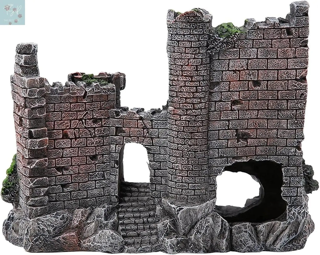 Eco-Friendly Resin Castle Aquarium Ornaments and Submarine Decorations for Betta Fish Tank Accessories ARIDA