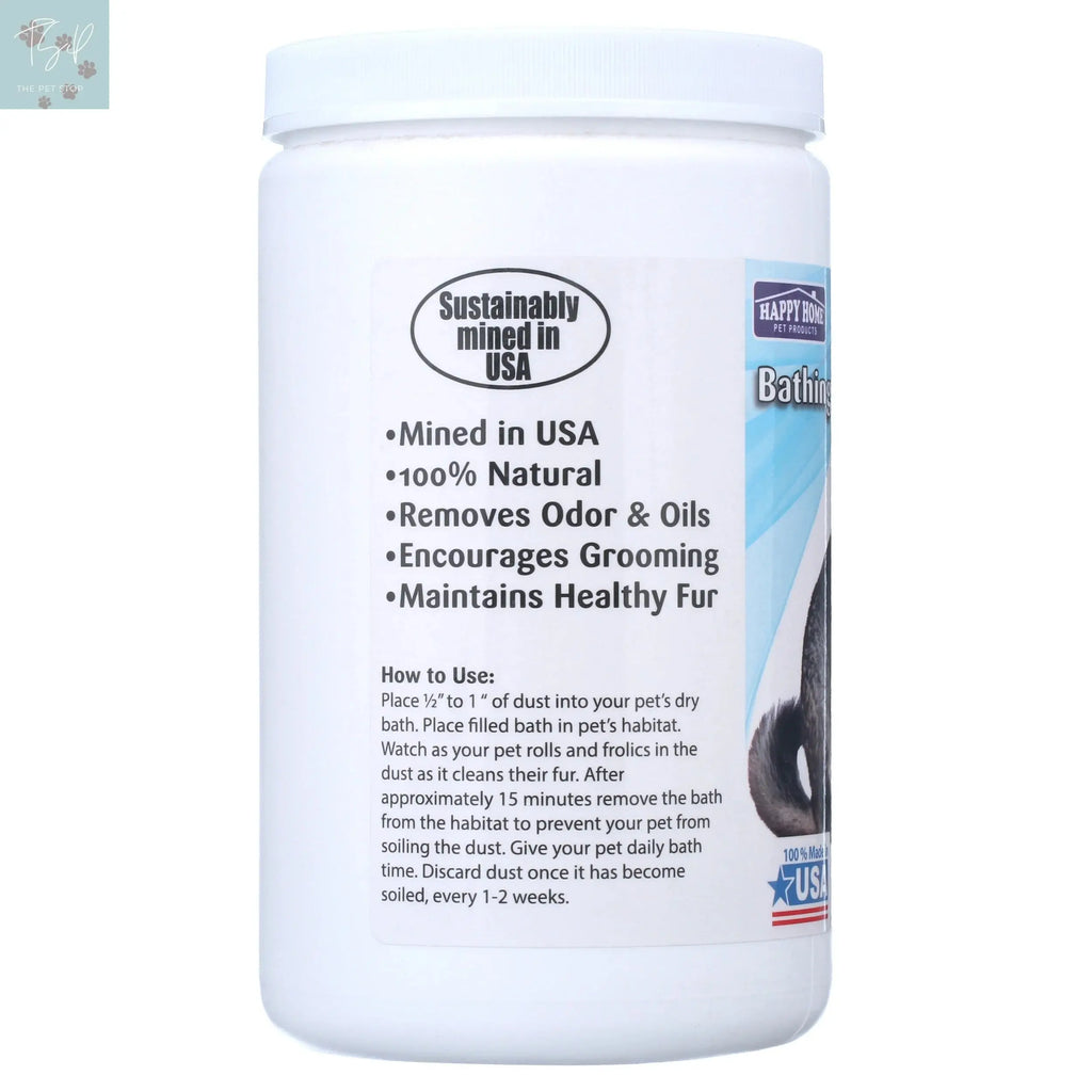 Happy Home Pet Products Chinchilla Bathing Dust - 27 Oz (2 Pack) for Small Animal Habitats Happy Home Pet Products