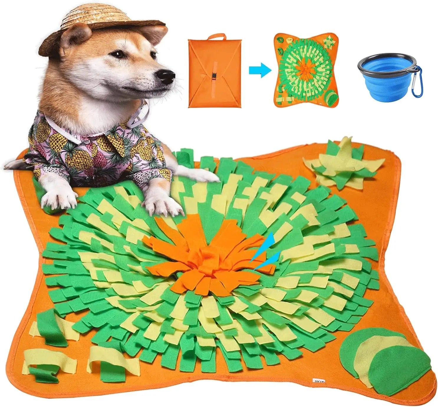 Engaging Pet Snuffle Mat for Dogs - Interactive Foraging Puzzle for Indoor & Outdoor Fun! Shenzhen Zhongji Industrial CO.,Ltd