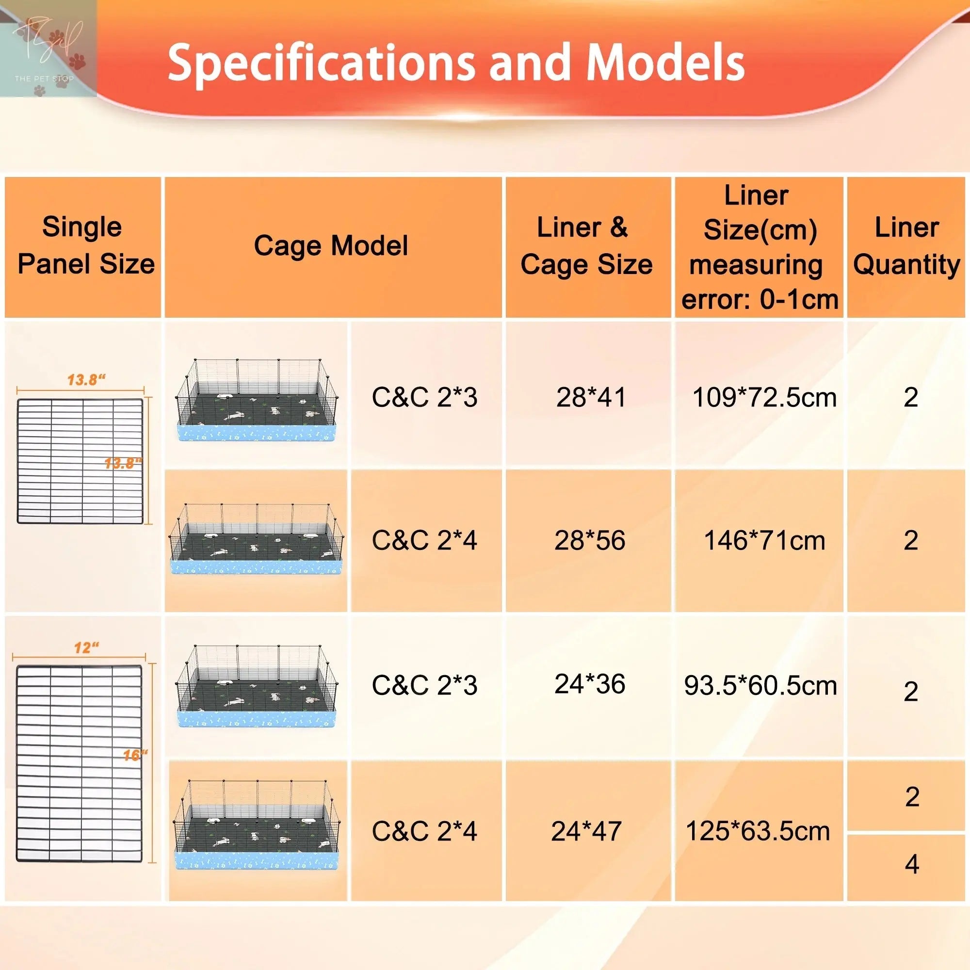 2 Pack Washable Guinea Pig Cage Liners for Midwest and C&C Cages, 24”X 36” Reusable Leakproof and Anti-Slip Guinea Pig Pee Pads, Fleece Liners for Hamster Rabbit Dream Wireless Inc