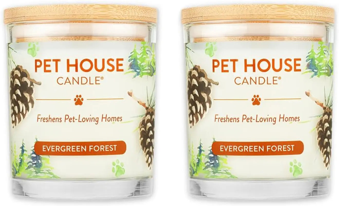 Elevate Your Home with One Fur All's Pumpkin Spice Pet House Candles - Long-Lasting, Eco-Friendly Odor Eliminators (Set of 2) One Fur All