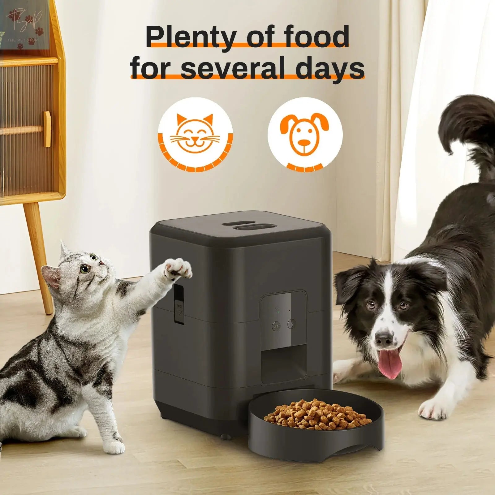 HEYBO Smart Pet Feeder | Automatic, 2L Capacity for Cats & Dogs The Pet Stop