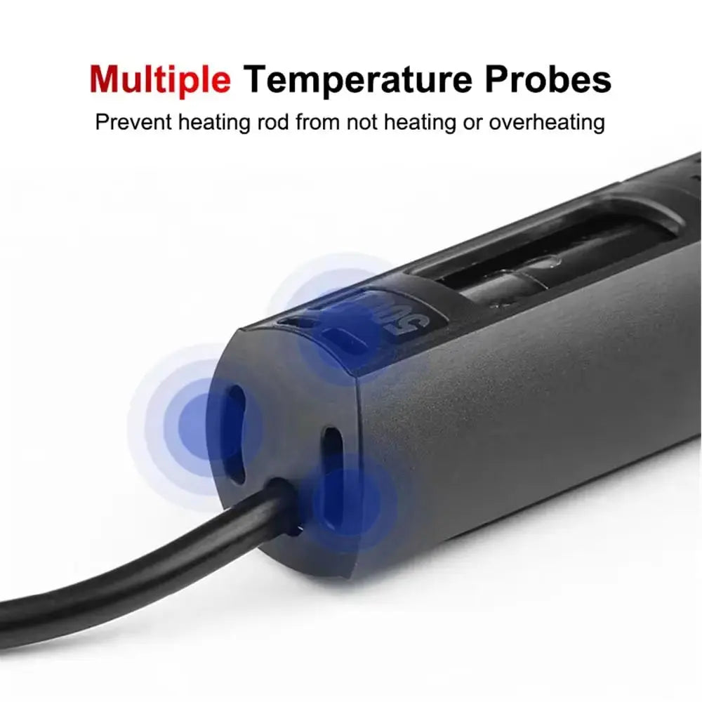 Revolutionary Aquarium Submersible Heater with LCD Display - Effortlessly Adjust Water Temperatures from 50W to 500W for Your Aquatic Paradise Does not apply