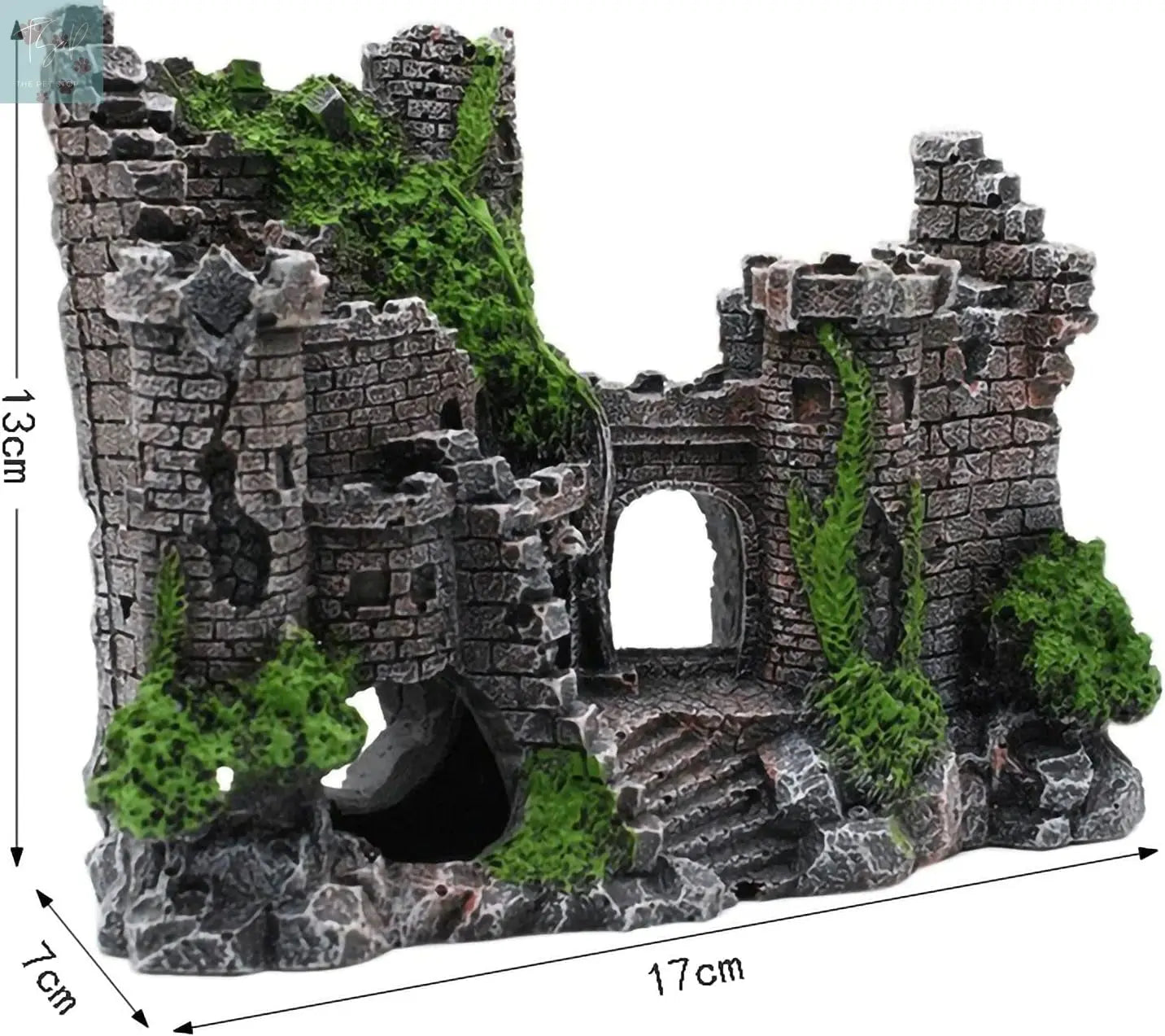 Eco-Friendly Resin Castle Aquarium Ornaments and Submarine Decorations for Betta Fish Tank Accessories ARIDA