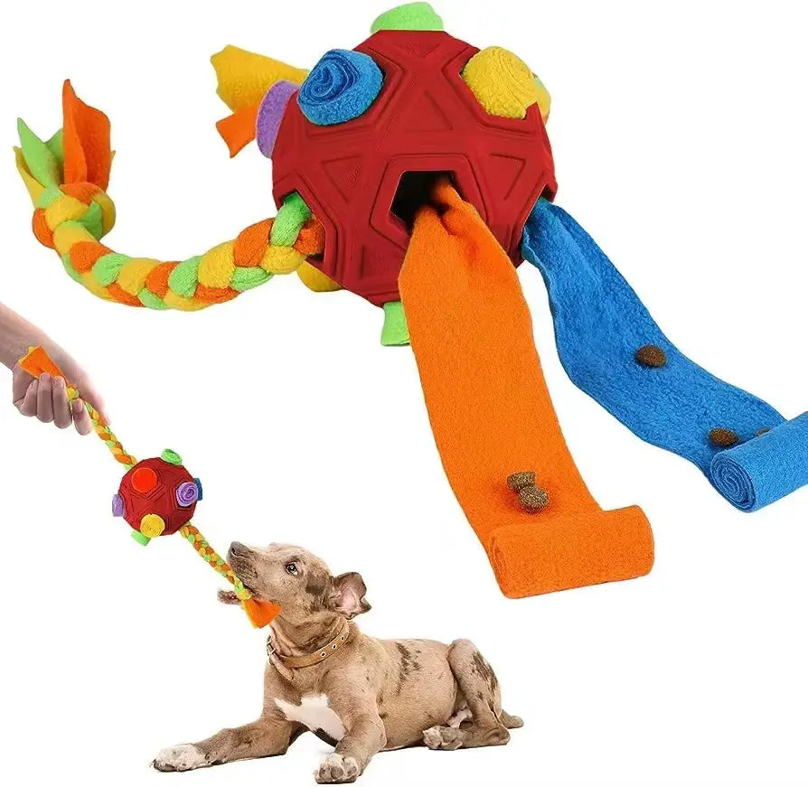 Revolutionary Unbreakable Snuffle Ball for Dogs - Engage, Play, and Feed with This Interactive Treat Dispenser NONE