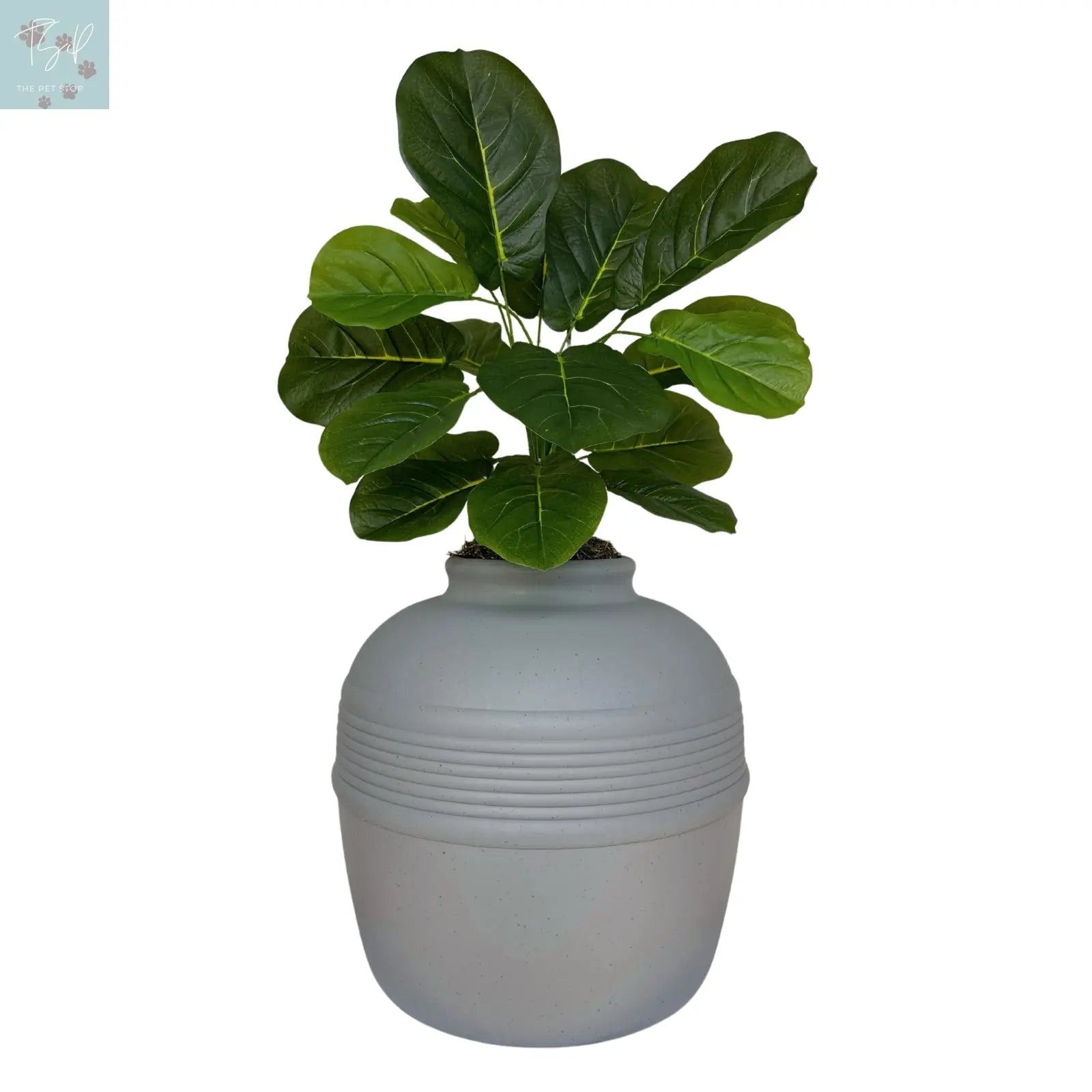 Discreet Litter Box Planter with Hooded Design and Artificial Plant for Pets Does not apply