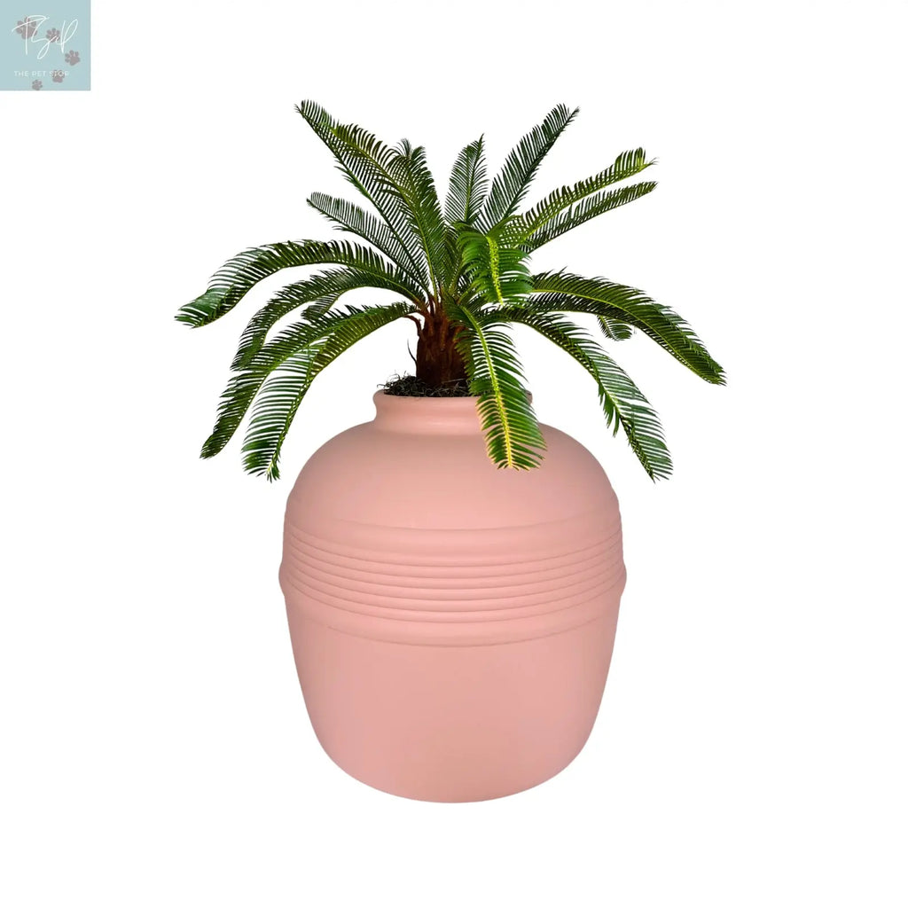 Discreet Litter Box Planter with Hooded Design and Artificial Plant for Pets Does not apply