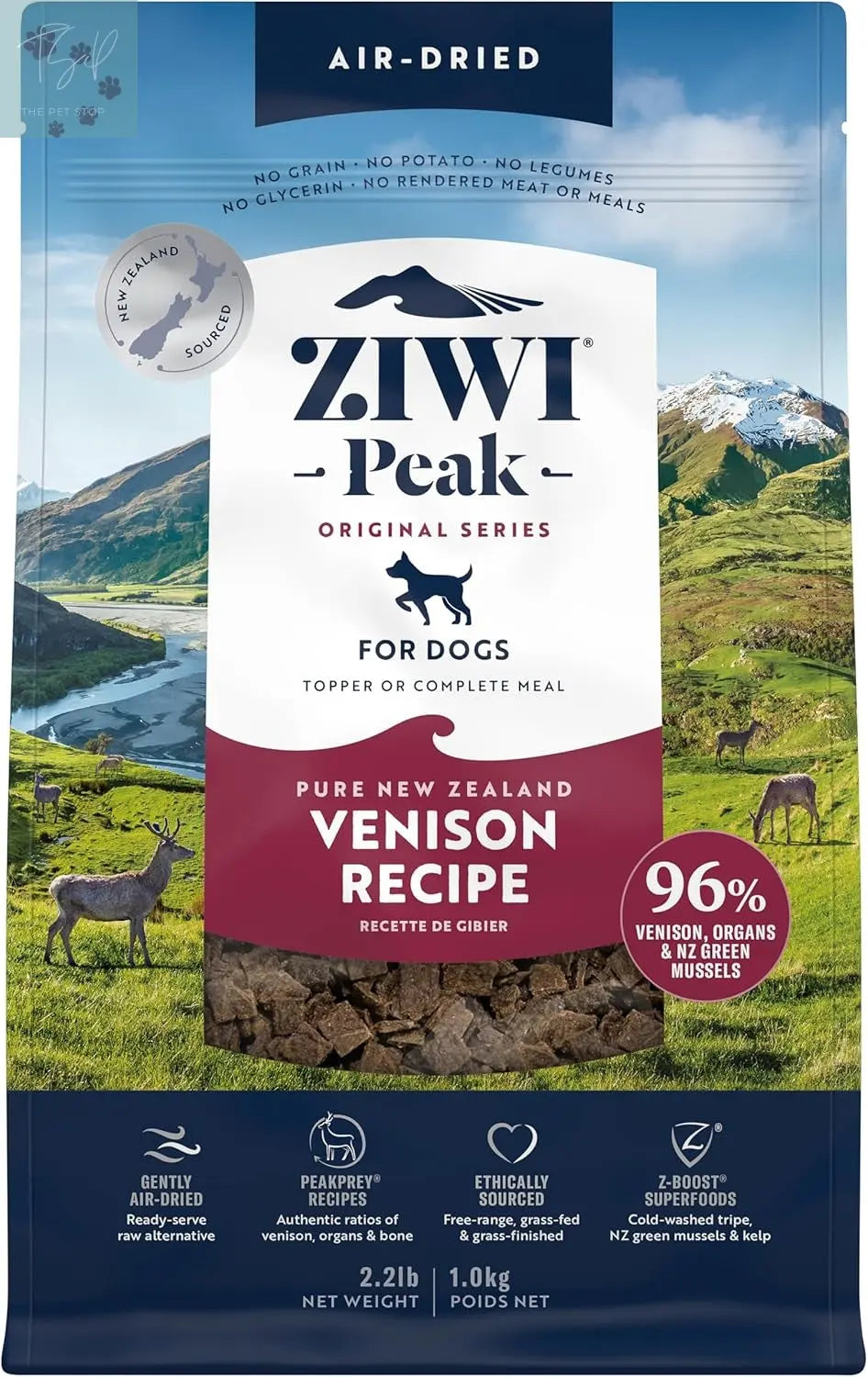 ZIWI Peak Air-Dried Dog Food - Tripe & Lamb Formula, All-Natural, High Protein, Grain-Free, Limited Ingredient with Superfoods (35.2 oz) ZIWI