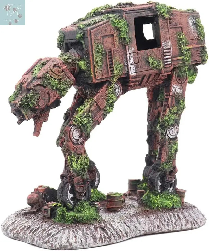 Ulifery Aquarium Decorations: Unique Walking Land Tank Ornament - Alien Fish Robot for Betta and Small Aquariums Ulifery