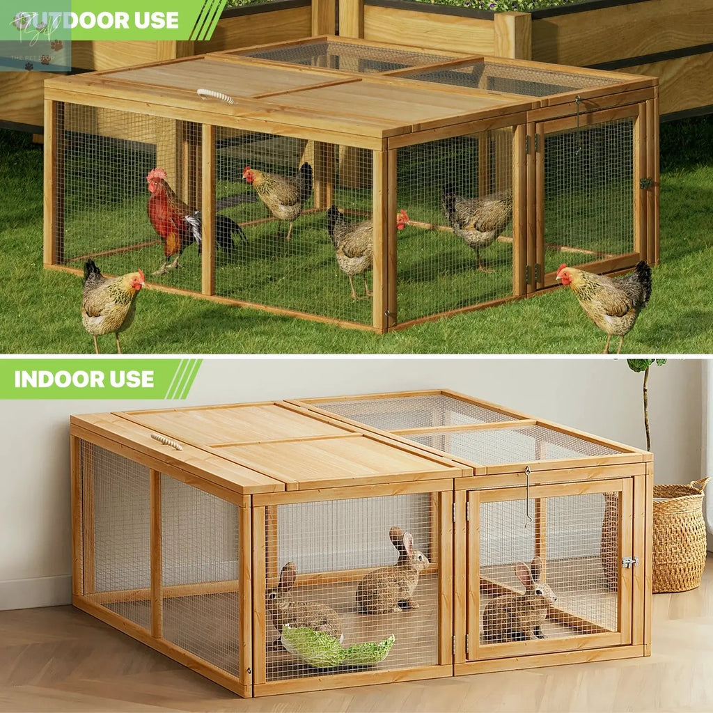 Magshion 45.5" Wooden Chicken Coop Rabbit Hutch Magshion