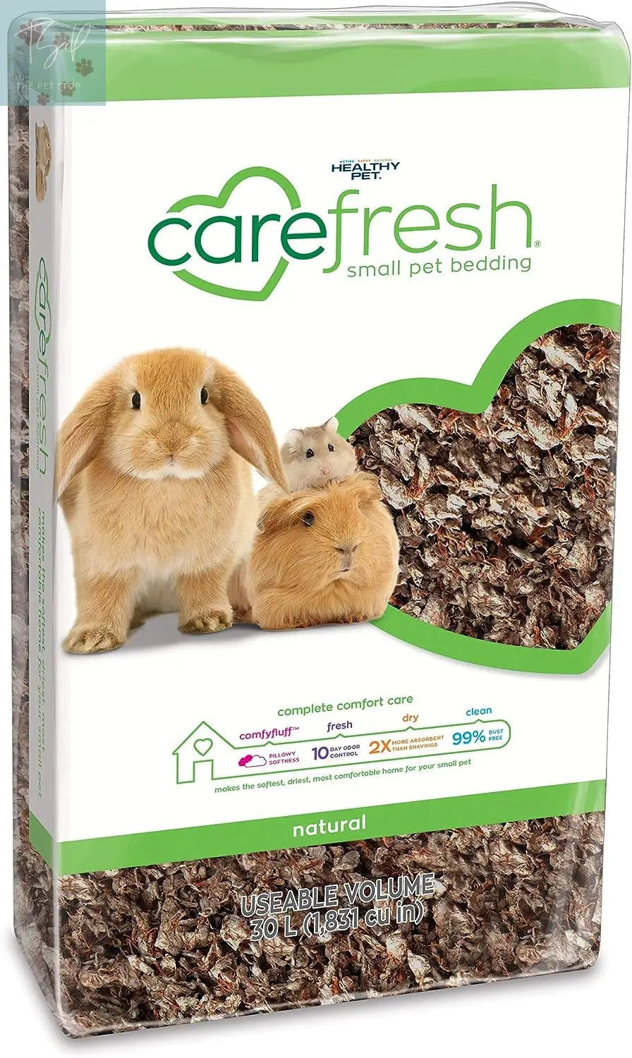 Carefresh Natural Paper Small Pet Bedding, 30L - 99% Dust-Free with Odor Control Absorption Corp.