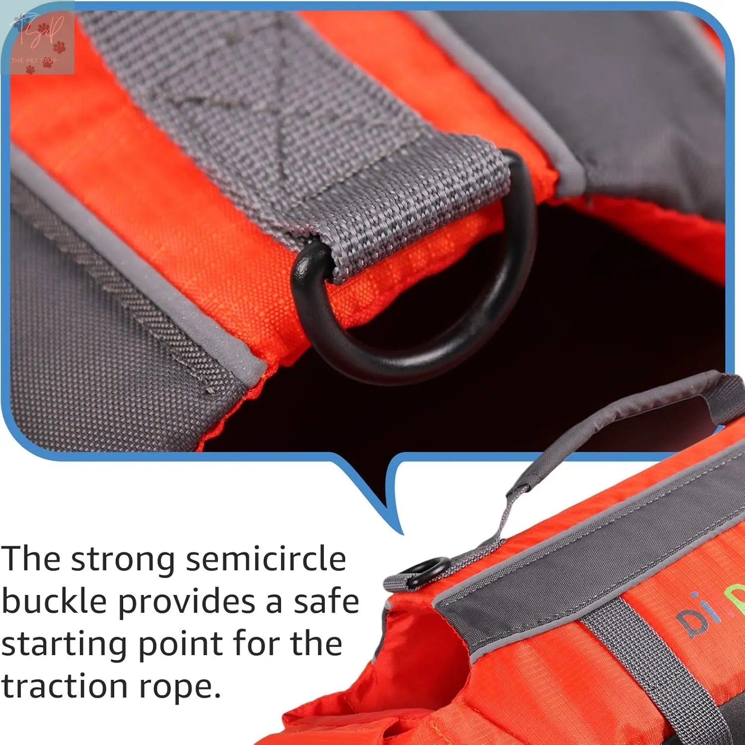 Canine Life Jacket - Swimming Vest for Dogs, Medium Size Floatation Aid Boglia