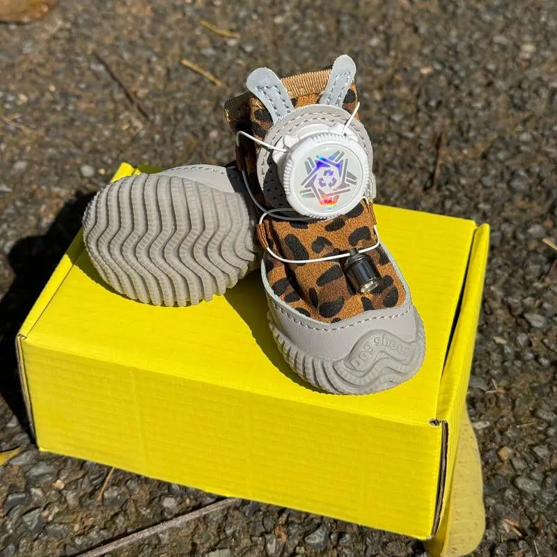 2026 New Glowing Dog Shoes (4Pcs)Light up Dog Shoes,Anti-Slip Sole Paw Protector Booties for Small Medium Dogs Hot Pavement Safety The Pet Stop
